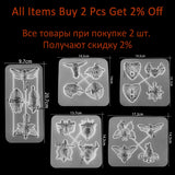 5 Styles Devil's Eye Silicone Molds for DIY Jewelry Making