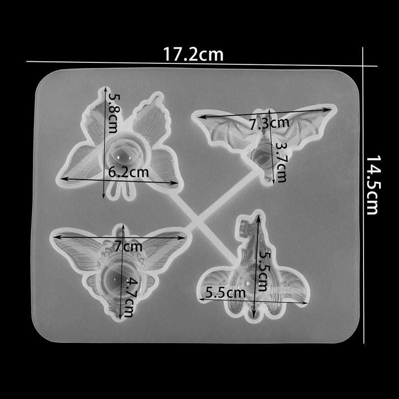 5 Styles Devil's Eye Silicone Molds for DIY Jewelry Making