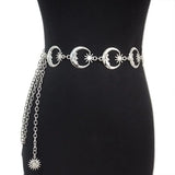 Moon Vintage Metal Woman's Belt for Dress