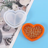 Resin Shaker Molds Bee Round Heart Paw Butterfly Silicone Keychain Mold
