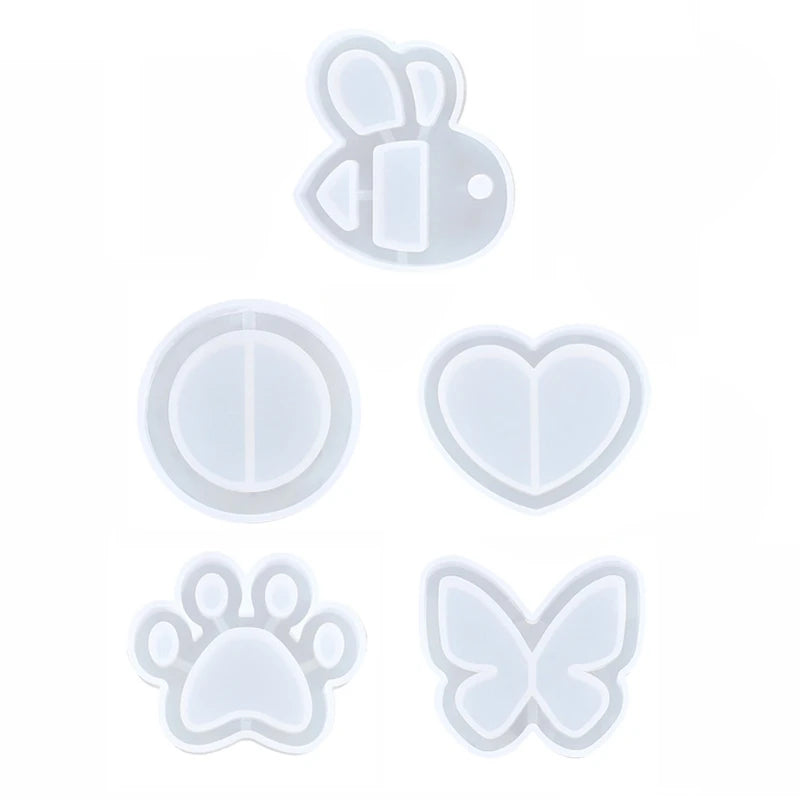 Resin Shaker Molds Set - Keychain Pendant Kit