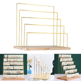 5 Tier Earring Cardboard Hanger with Wooden Base Rack Storage