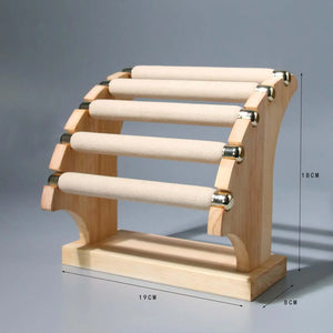5 Tier Rings Holder Jewelry Display Stand Business Desktop Ornament Storage Rack