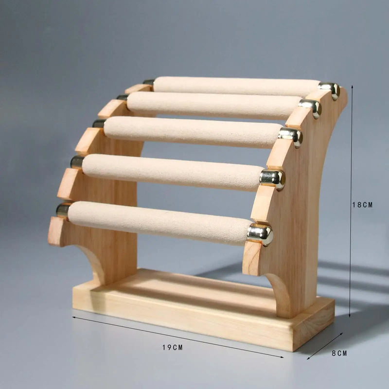 5 Tier Rings Holder Jewelry Display Stand Business Desktop Ornament Storage Rack