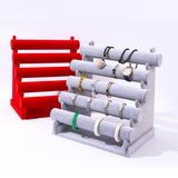 5 Tier Velvet Jewelry Display Holder Stand