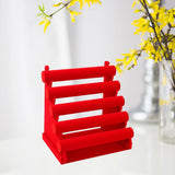 5 Tier Velvet Jewelry Display Holder Stand