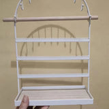 Wooden Tray 5 Tier Necklace Holder Earring Organizer