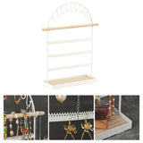 Wooden Tray 5 Tier Necklace Holder Earring Organizer