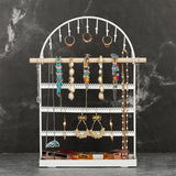 Wooden Tray 5 Tier Necklace Holder Earring Organizer
