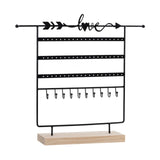 5 Tier Jewelry EarOrganizer Stand Showcase Iron for Closet Countertop Home