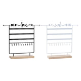 5 Tier Jewelry EarOrganizer Stand Showcase Iron for Closet Countertop Home