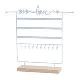 5 Tier Jewelry EarOrganizer Stand Showcase Iron for Closet Countertop Home