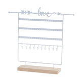 5 Tier Jewelry EarOrganizer Stand Showcase Iron for Closet Countertop Home