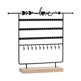 5 Tier Jewelry EarOrganizer Stand Showcase Iron for Closet Countertop Home