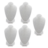 Velvet Necklace Bust Display Organizer Jewelry Stand Rack