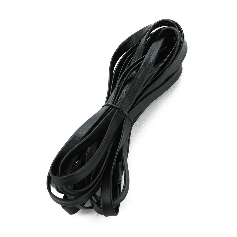 5 Yard PU Synthetic Leather Cord 4 5 8 10 12 15MM Width Flat Faux Leather Strap