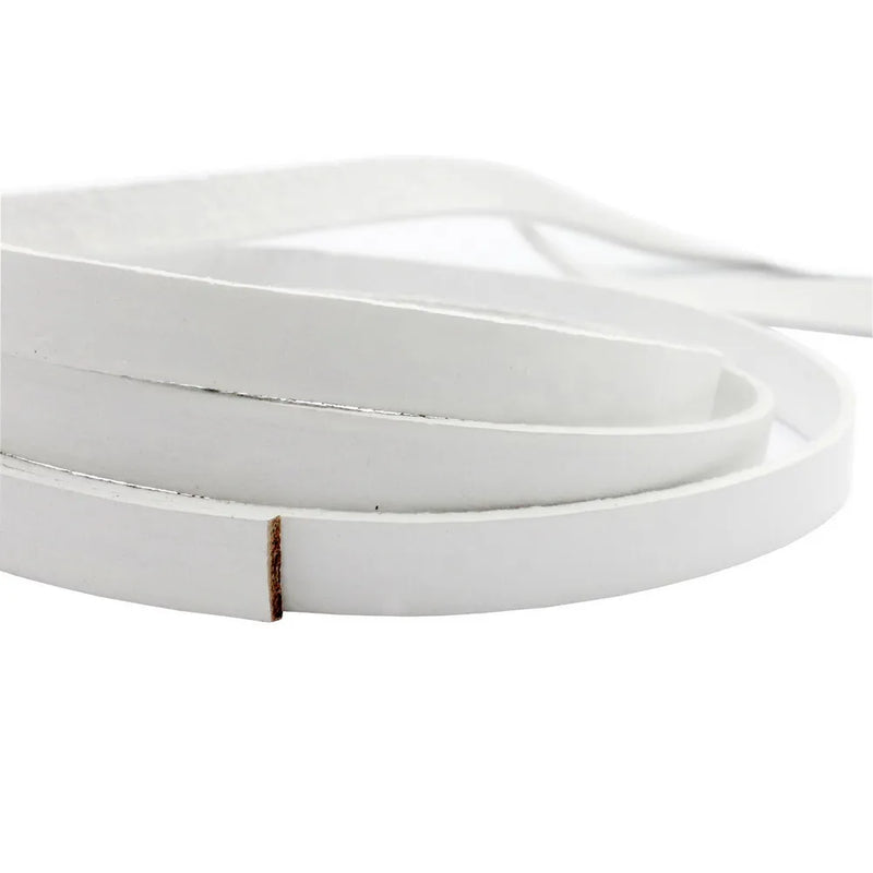 5 Yards 10mm Flat Leather Cord Real Leather Watchband Bracelet Making