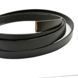 5 Yards 10mm Flat Leather Cord Bracelet Making Key Ring Handband Strap