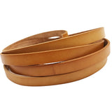 5 Yards 10mm Flat Leather Cord Bracelet Making Key Ring Handband Strap