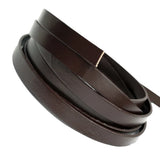 5 Yards 10mm Flat Leather Cord Real Leather Watchband Bracelet Making