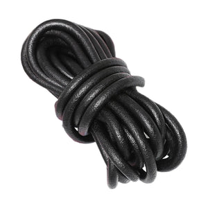 5 Yards 8mm Round Leather Cord for DIY Jewelry Making, Crafting Beading