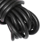 5 Yards 8mm Round Leather Cord for DIY Jewelry Making, Crafting Beading