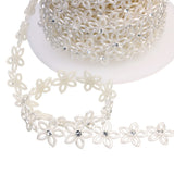 5 Yards Leaf Flower Shape ABS Pearl Beads Chain for Jewelry Making