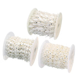 5 Yards Leaf Flower Shape ABS Pearl Beads Chain for Jewelry Making