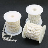 5 Yards Leaf Flower Shape ABS Pearl Beads Chain for Jewelry Making