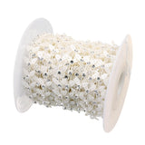 5 Yards Leaf Flower Shape ABS Pearl Beads Chain for Jewelry Making