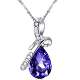 Champagne Citrine Amethyst Crystal Pendant Necklace