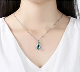 Champagne Citrine Amethyst Crystal Pendant Necklace