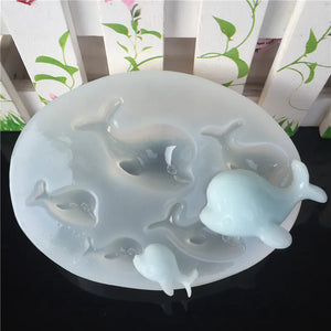 Dolphin Liquid Silicone Mold for DIY Resin Jewelry Pendant