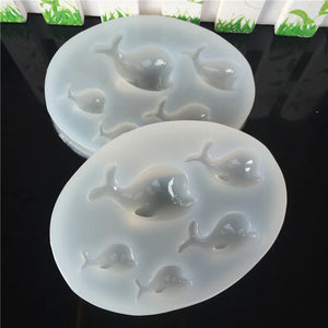 Dolphin Liquid Silicone Mold for DIY Resin Jewelry Pendant