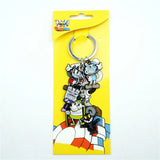 Cuphead Keychain Set - Cartoon Characters Alloy Metal Keyring - Cosplay Gift