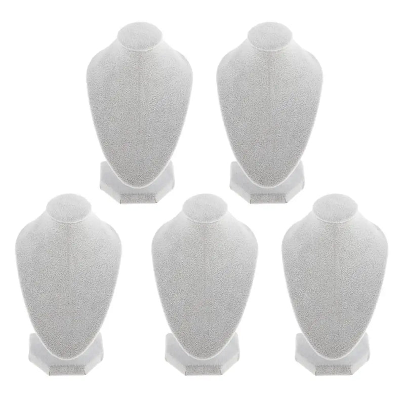 Velvet Necklace Bust Jewelry Stand Rack
