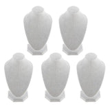 Velvet Necklace Bust Jewelry Stand Rack