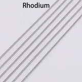 5 m/lot Necklace Chains 1.3 1.6 2.0 2.5 mm Jewelry Findings DIY