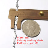 5m Stainless Steel Badminton Racket Chain DIY Jewelry Finding Chains