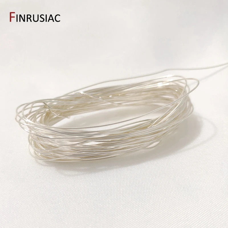5m Silver Plated Copper Wire for Jewelry Making DIY Beading Wire Jewelry Cord