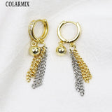 Natural Freshwater Pearl Tassel Earrings Women Jewelry