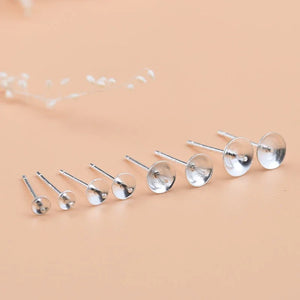 5 Pairs 925 Sterling Silver Earring DIY Making Materials