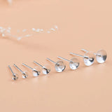 5 Pairs 925 Sterling Silver Earring DIY Making Materials