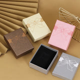 5 pcs Bowknot Jewelry Packaging Box Dustproof Collection Organizer