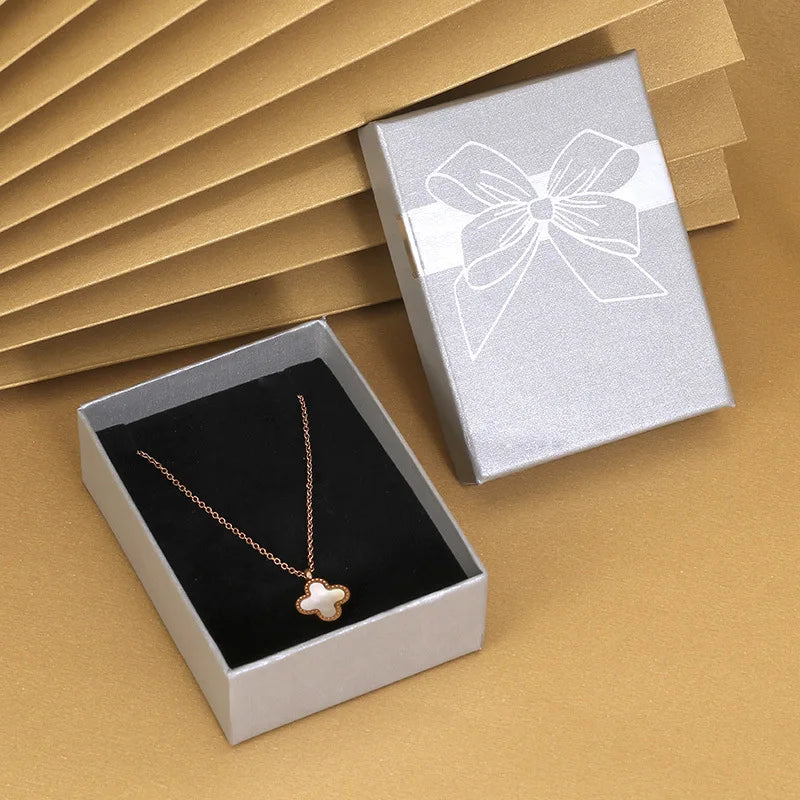 5 pcs Bowknot Jewelry Packaging Box Dustproof Collection Organizer
