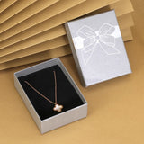 5 pcs Bowknot Jewelry Packaging Box Dustproof Collection Organizer