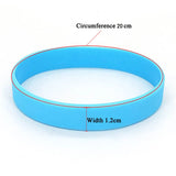 5 pcs Silicone Sport Bracelet Wristband for Men Women Kids