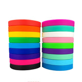 5 pcs Silicone Sport Bracelet Wristband for Men Women Kids