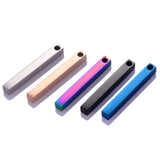 5pcs Unisex Stainless Steel Bar Pendant for Necklace