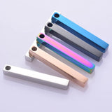 5pcs Unisex Stainless Steel Bar Pendant for Necklace